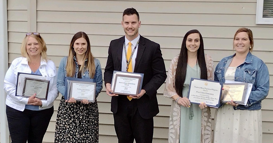 Positive Behavioral Intervention & Supports (PBIS) Award Recipients at the Thirty-Ninth Annual Exceptional Achievement Award Recognition Ceremony