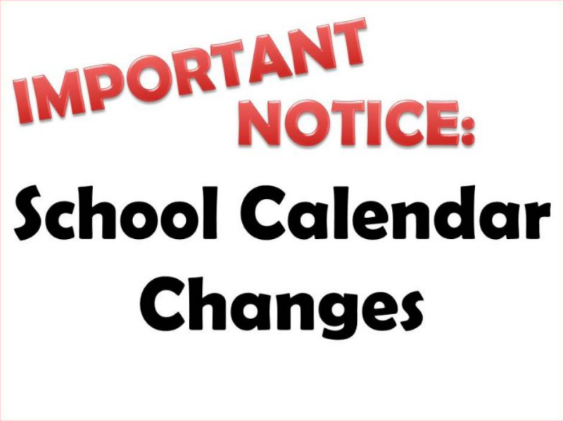 2022-2023 School Calendar Change