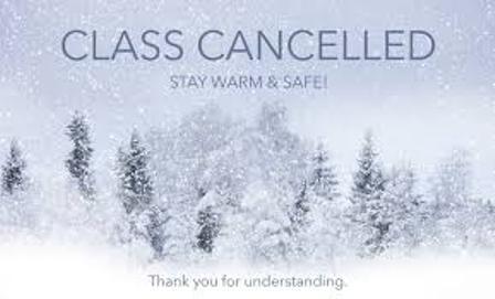 Classes Canceled