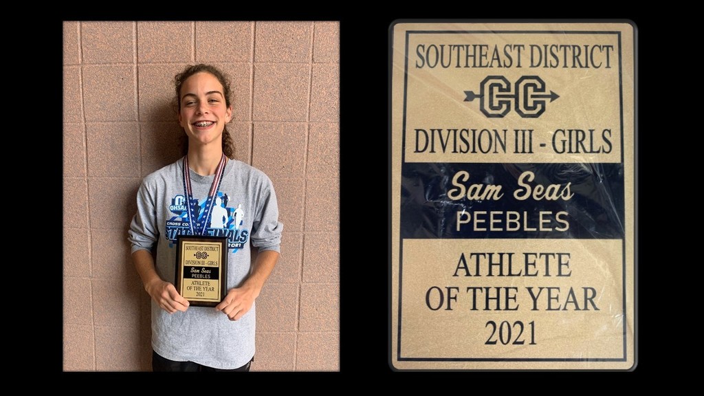 Samantha Seas - SE District Division III Girls ATHLETE OF THE YEAR 2021