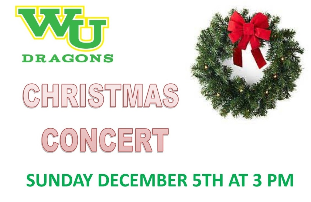 WUHS Christmas Concert December 5th