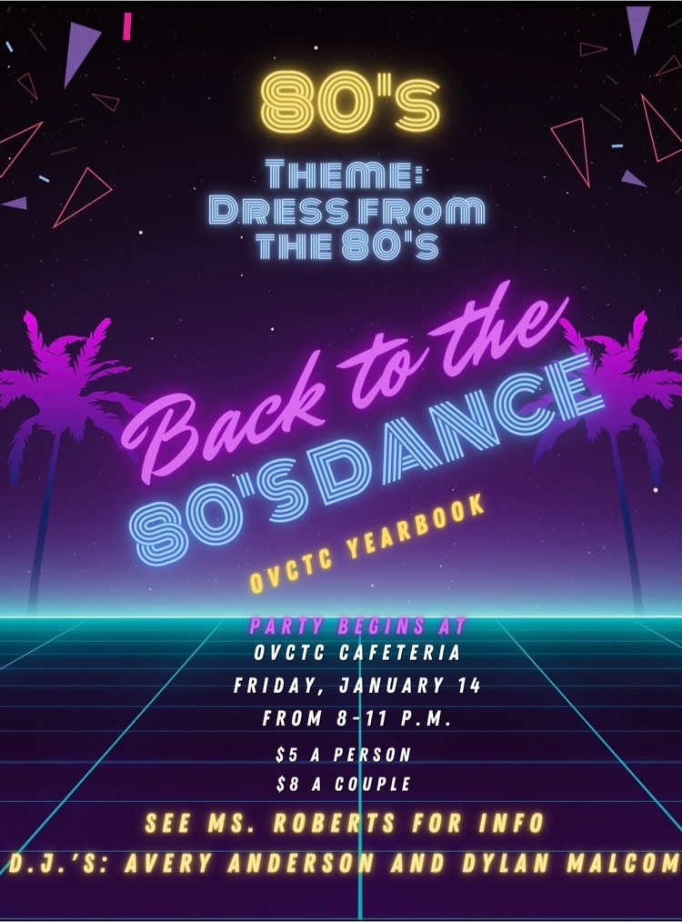OVCTC 80’s themed dance