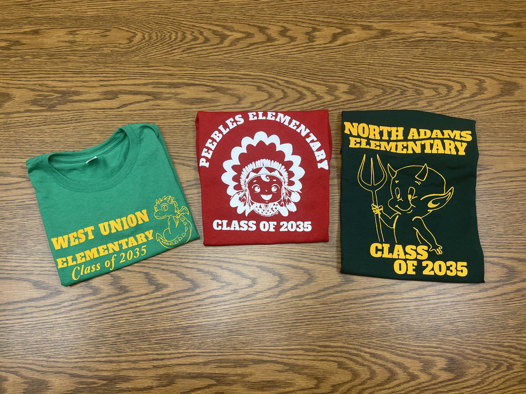 Class of 2035 t-shirts 